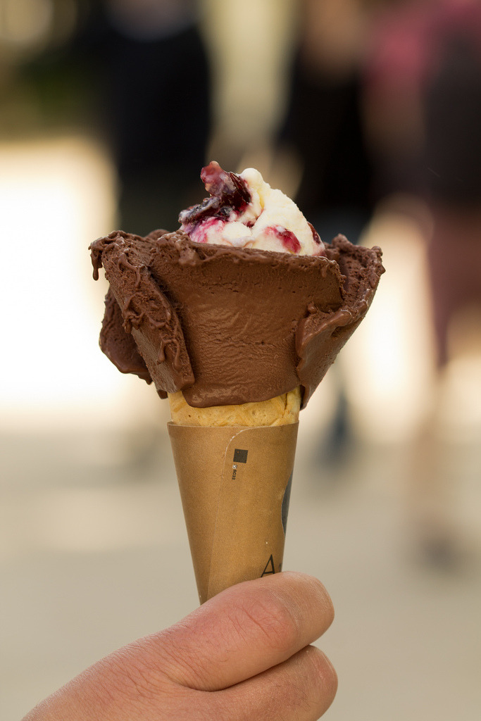 Floral Ice Cream Cone