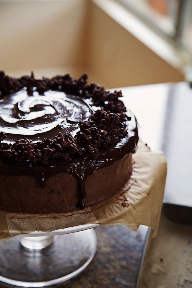Four Layer Chocolate Mousse Cake