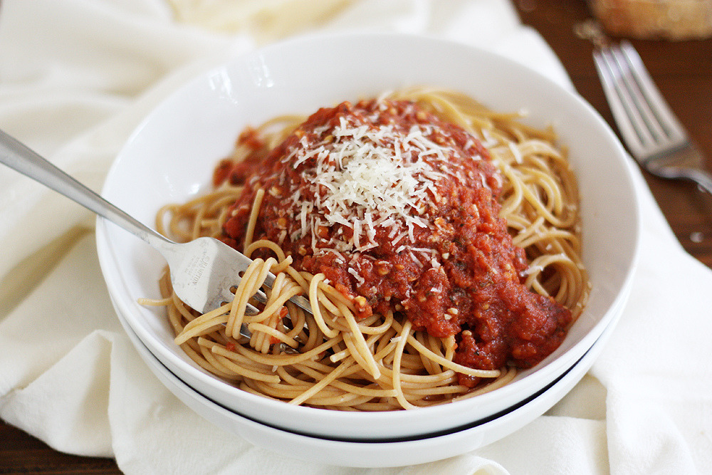 Heirloom Tomato Spaghetti