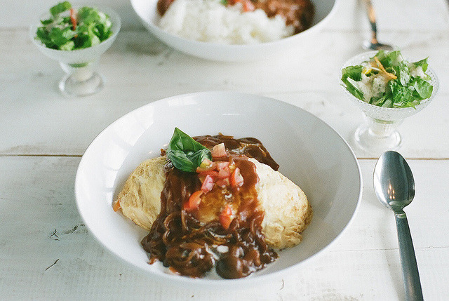 rice omelette by I.E. on Flickr.