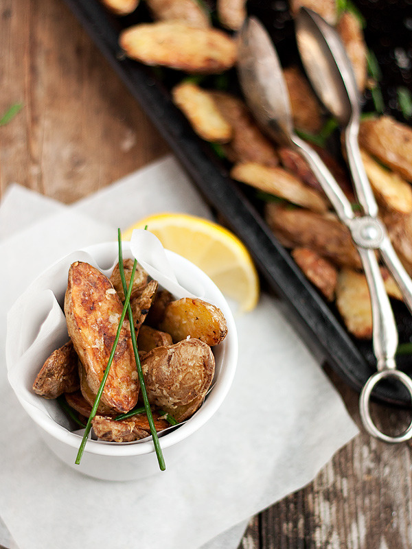 Roasted Parmesan & Chive Fingerling Potatoes Seasons & Suppers