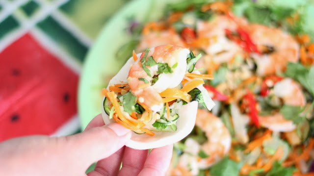 Vietnamese Shrimp Salad (Goi Tom) (written + Video Instructions)