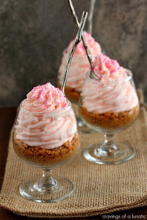 Pink Lemonade No Bake Cheesecake Parfaits Cravings of a Lunatic