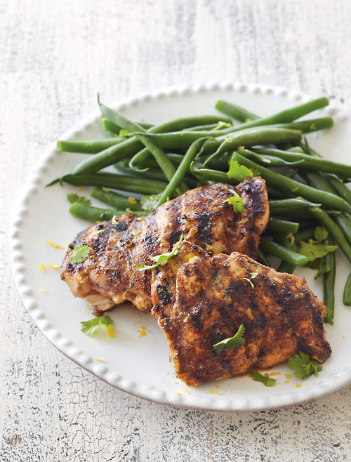 spiced rubbed grilled chicken