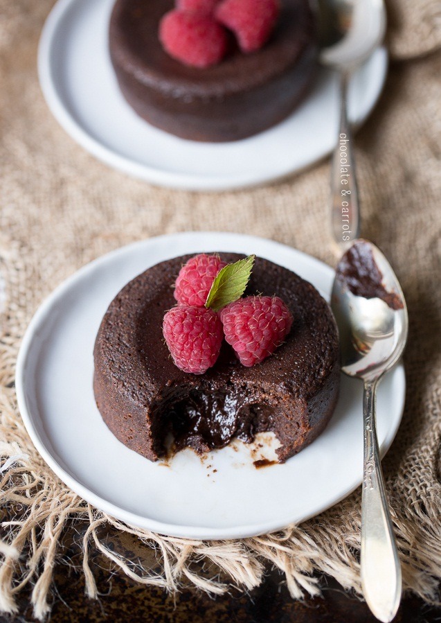 Medjool Date Chocolate Lava Cakes