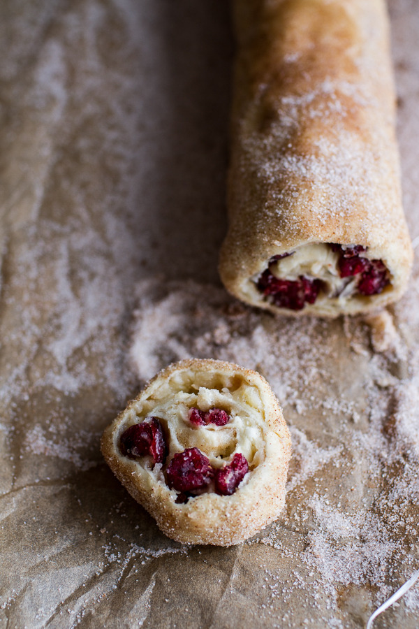 (Idiot Proof) 5-Ingredient Cranberry + Brie Cinnamon Sugar Puff Pastry Swirls