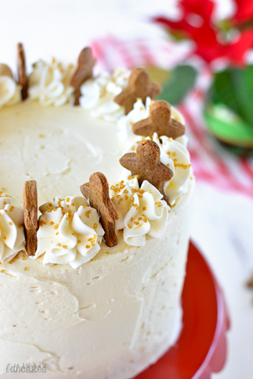 Gingerbread Cake with Maple Bourbon Frosting Beth Cakes