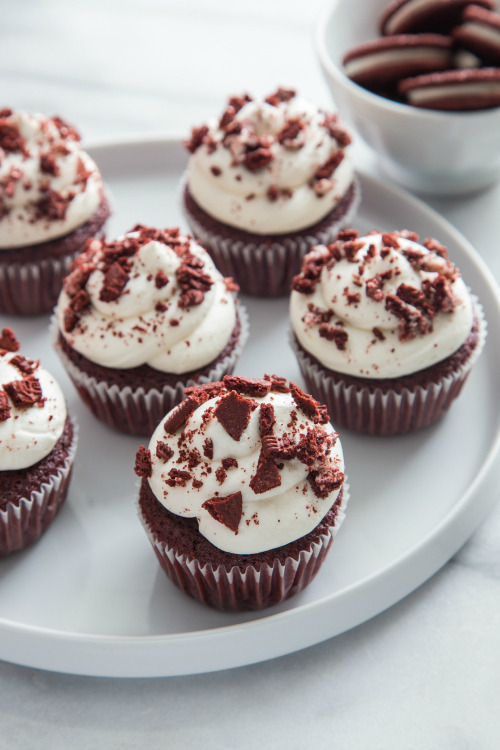 Red Velvet Oreo Cupcakes My Baking Addiction