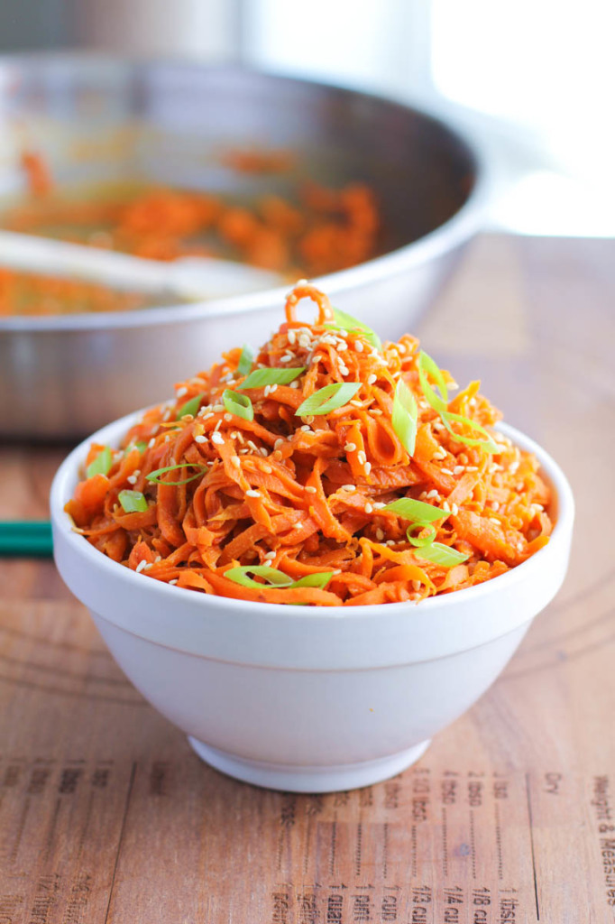 Spicy Peanut Carrot NoodlesSource