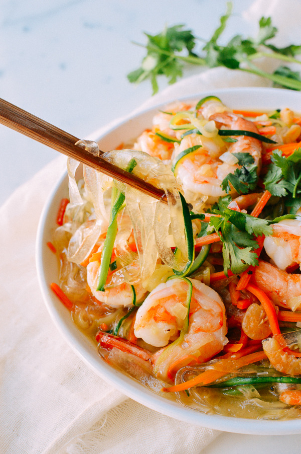 Vegetable Noodles With Shrimp