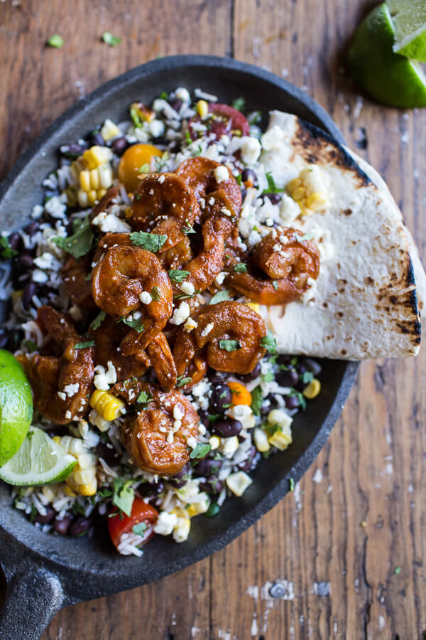 Chipotle Shrimp with Rice and Beans