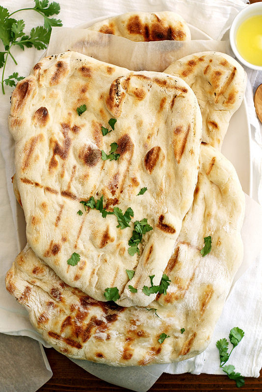 No-Knead Grilled Naan